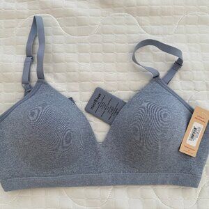 THIRD LOVE Form 360 Fit Wireless Bra Tempest Heather Size L NWT